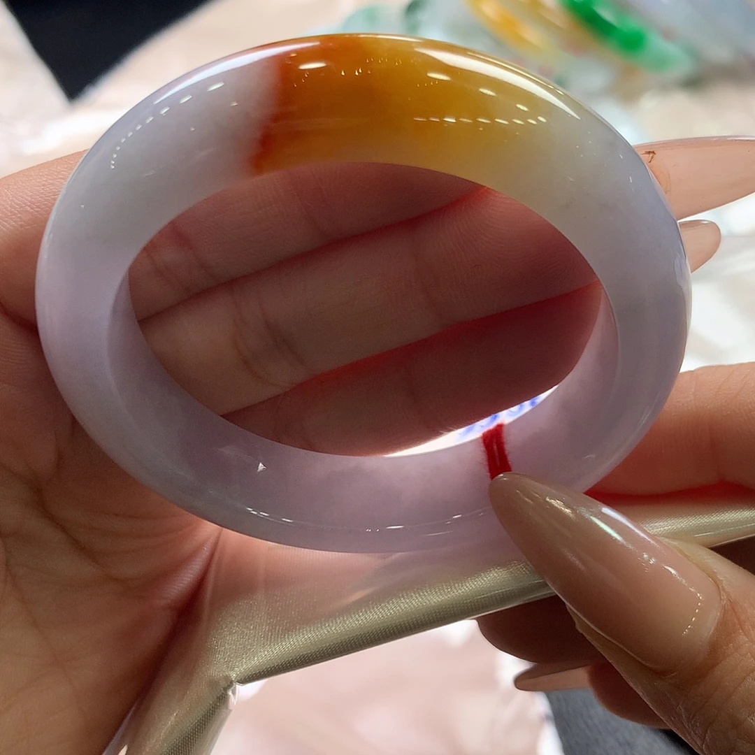 翡翠未镶嵌手镯53.3正特色镯