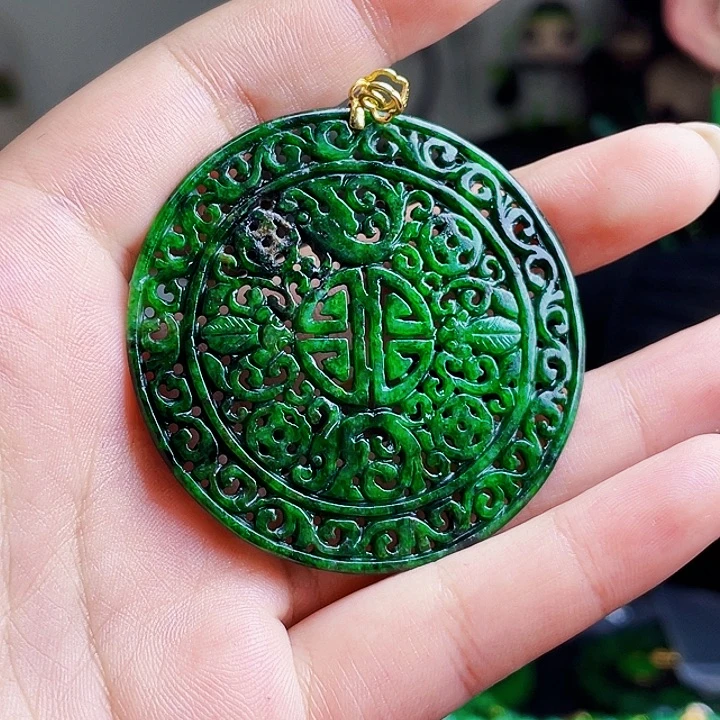 翡翠银S925镶嵌颈饰多样性