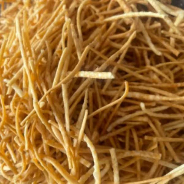 安徽皖北传统美食大豆油炸黑芝麻岁馓子包包子包饺子炒菜碎馓子