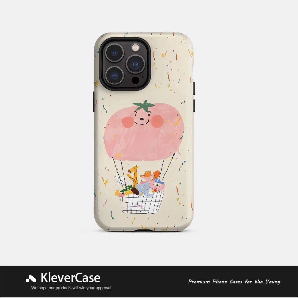 番茄热气球二合一菲林壳苹果适用16pro/华为/小米15/vivo手机壳