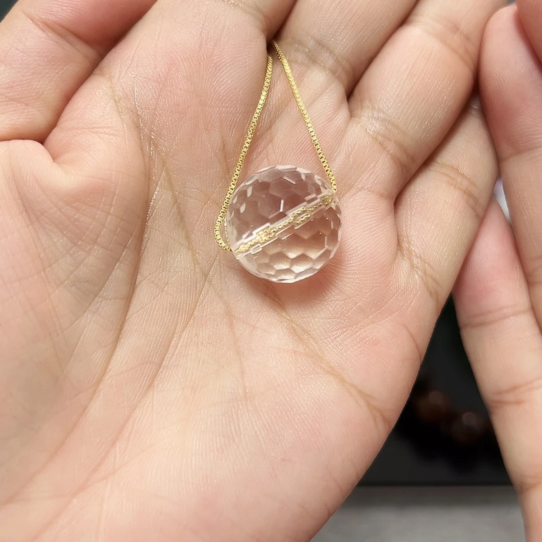 未镶嵌手链水晶刻面全净体白水晶9号