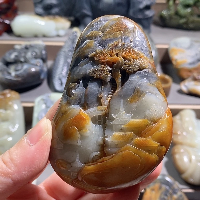 【闪购商品】和田玉未镶嵌把件狼*