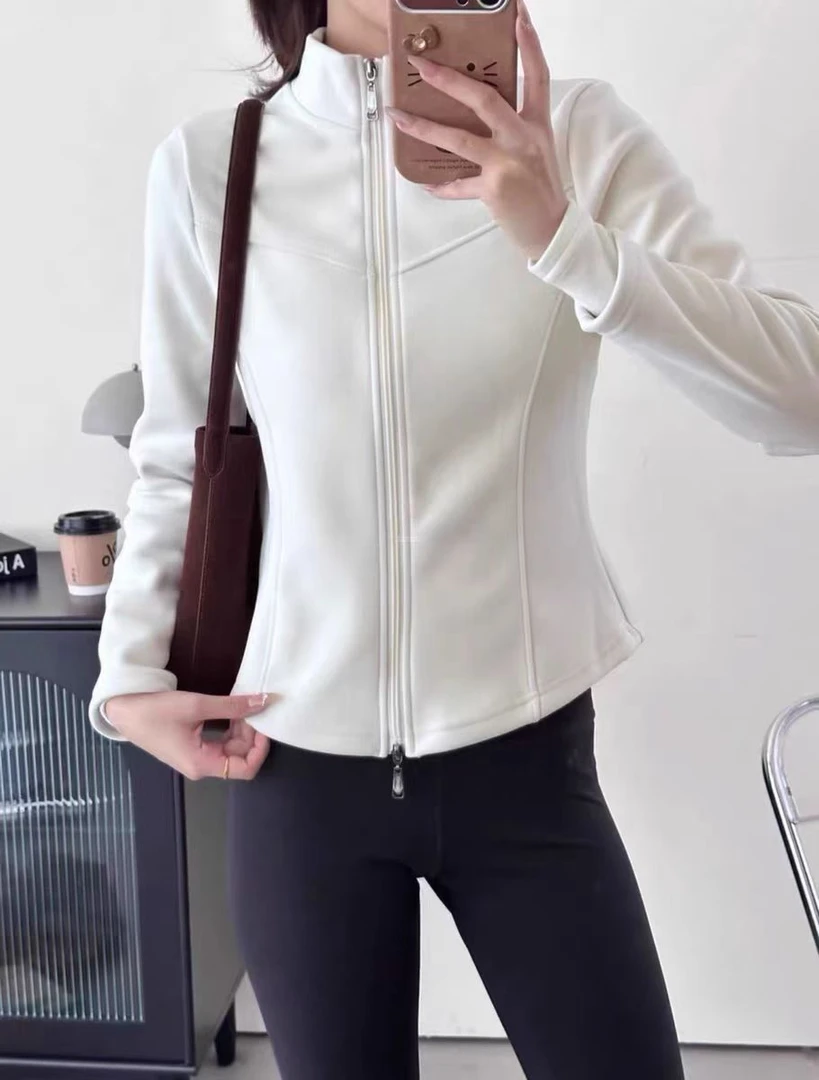 2503外套保暖秋冬加绒连帽厚款长袖女外套X