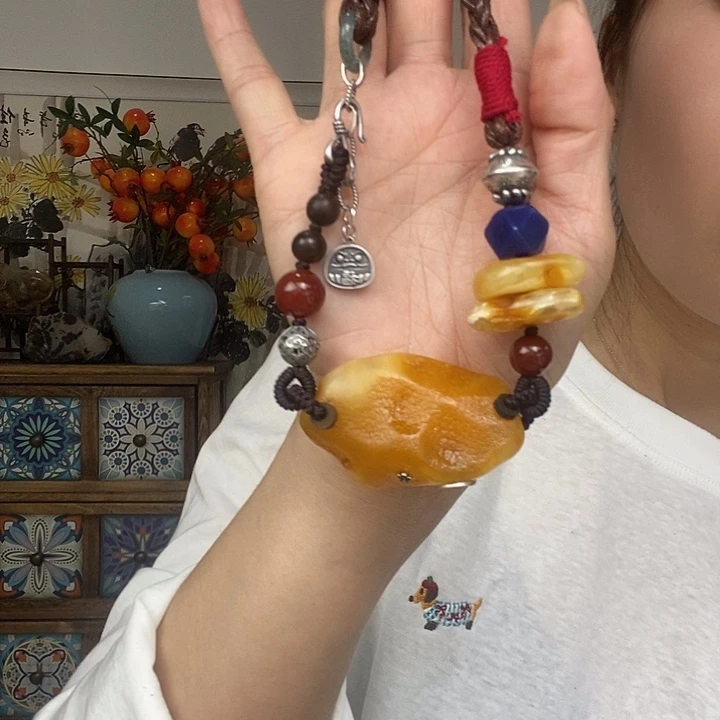 蜜蜡未镶嵌项链项链