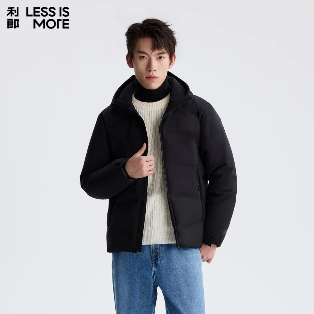 Lilanz/利郎通勤商旅羽绒服连帽时尚休闲冬季男士保暖