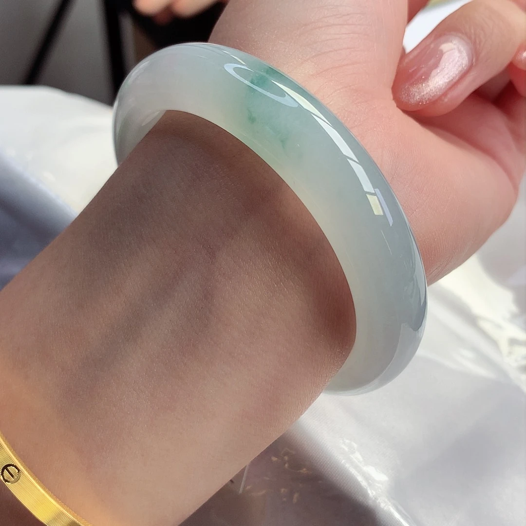 翡翠手镯未镶嵌天然A货翡翠54/55