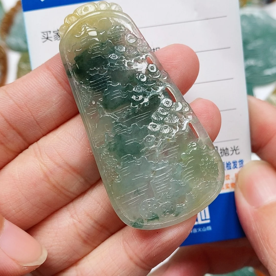 颈饰未镶嵌翡翠山水