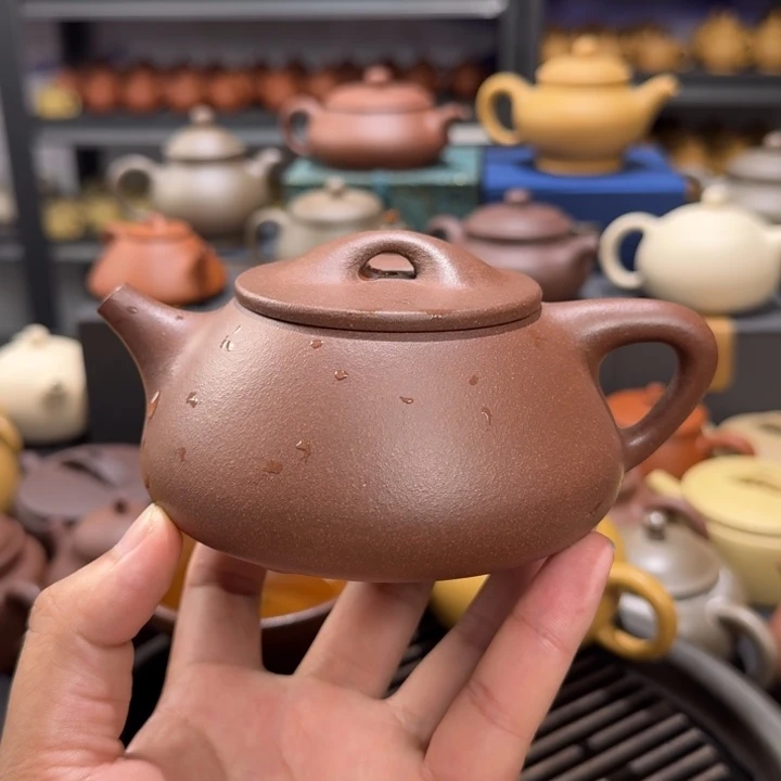 茶壶紫砂底槽清石瓢350cc
