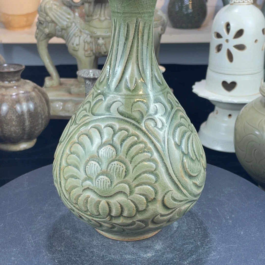 摆件瓷器。玉壶春瓶11225