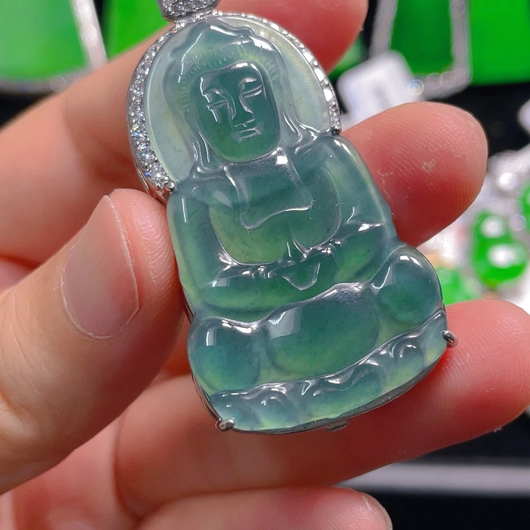 翡翠未镶嵌吊坠(不含链)