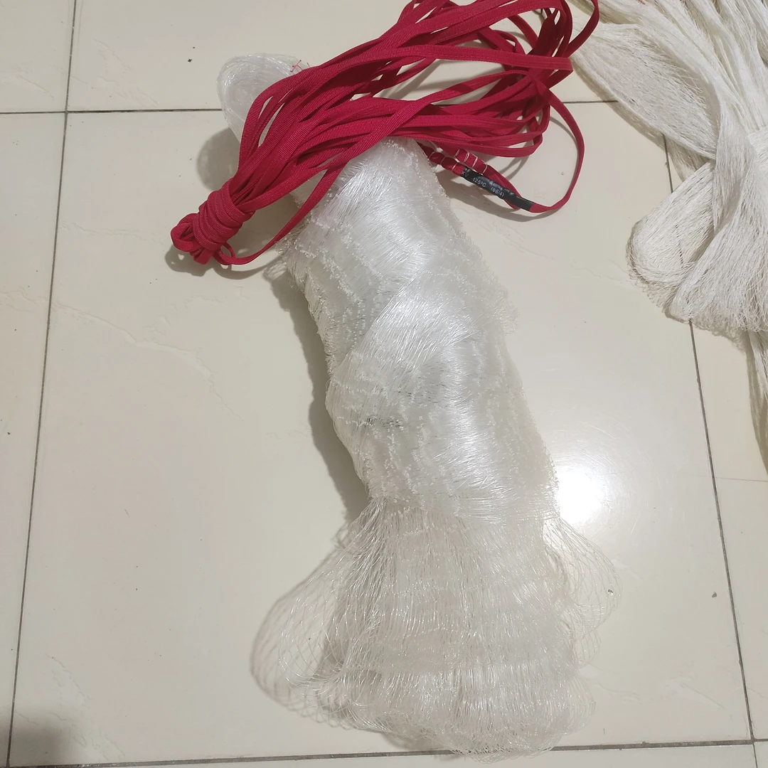 钓鱼线手工撒网 两指 三指 4米 5米 软丝鱼线撒网