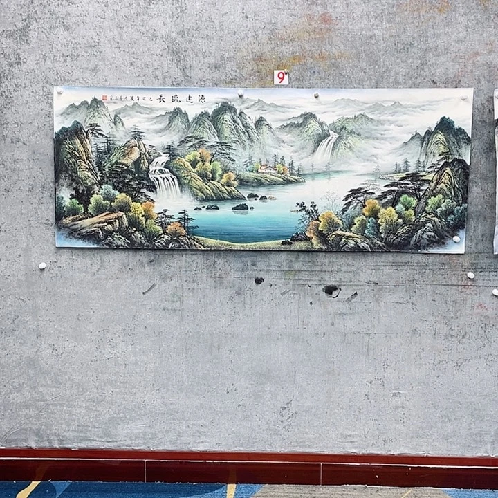 绘画孤*黄喜三画芯180，70