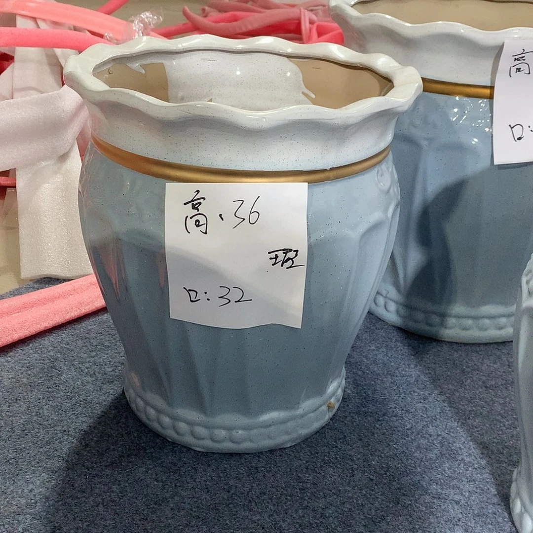 高温陶瓷花盆微瑕