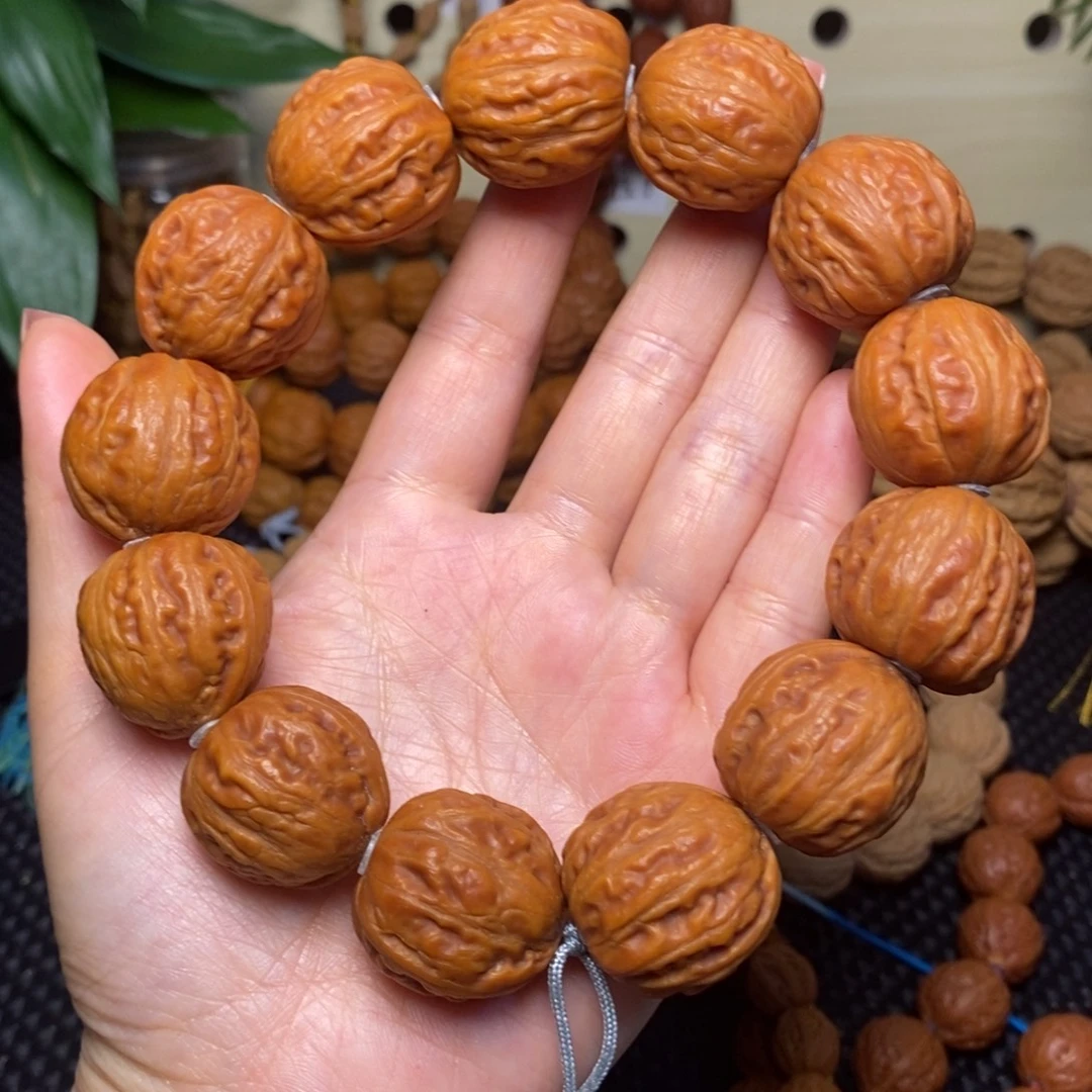 文玩核桃手串25荔枝纹手持