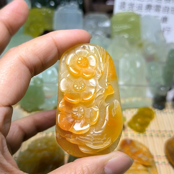 岫玉吊坠(不含链)未镶嵌李*笙