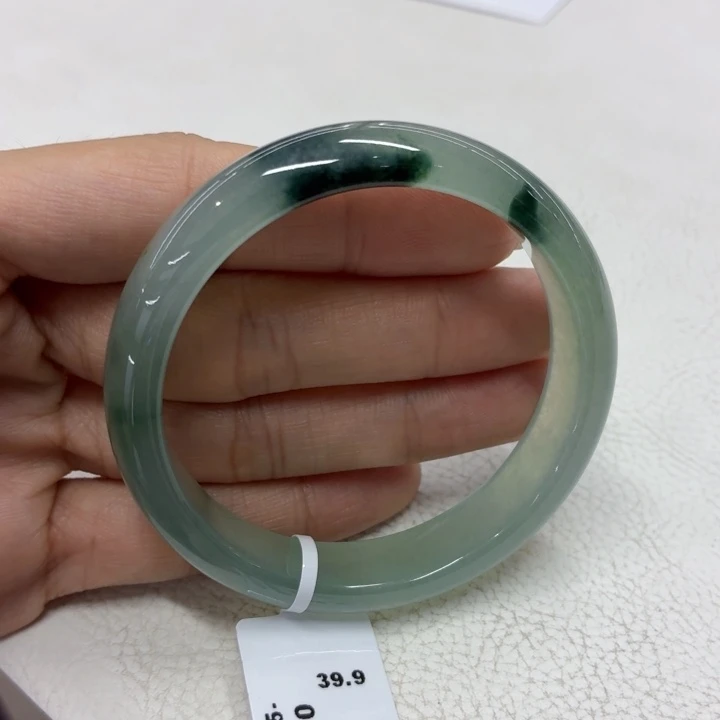 未镶嵌手镯翡翠缅甸翡翠手镯51.4