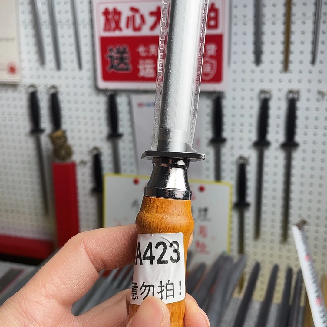 微瑕疵12寸超细纹分体式花梨木手柄——423
