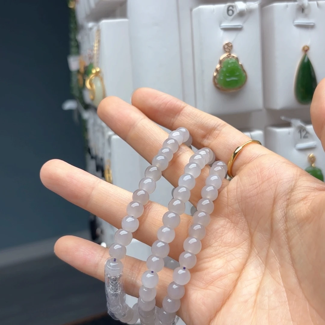 和田玉银S925镶嵌颈饰H**R