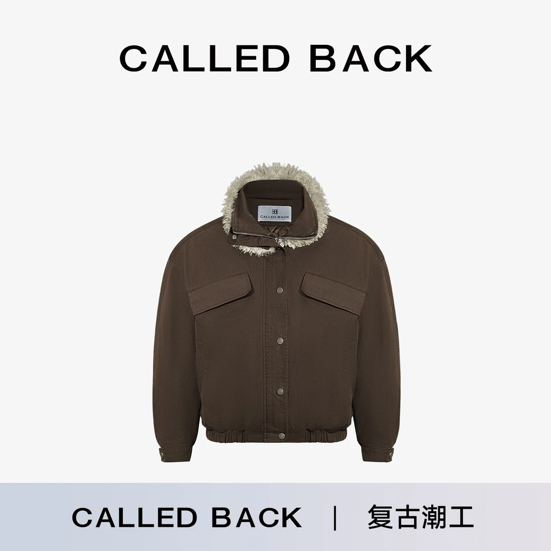 CALLED BACK【Designer系列】【复古潮工】美式休闲毛领工装夹克