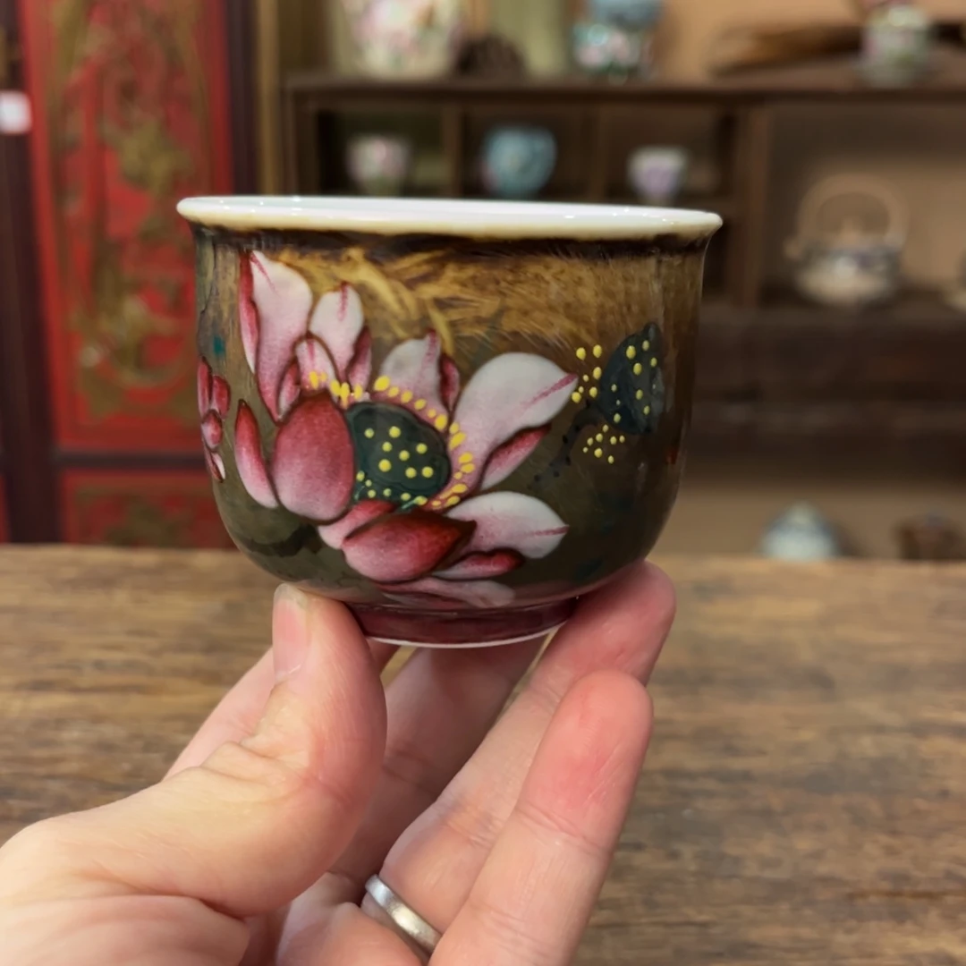 柴烧手工手绘陶瓷