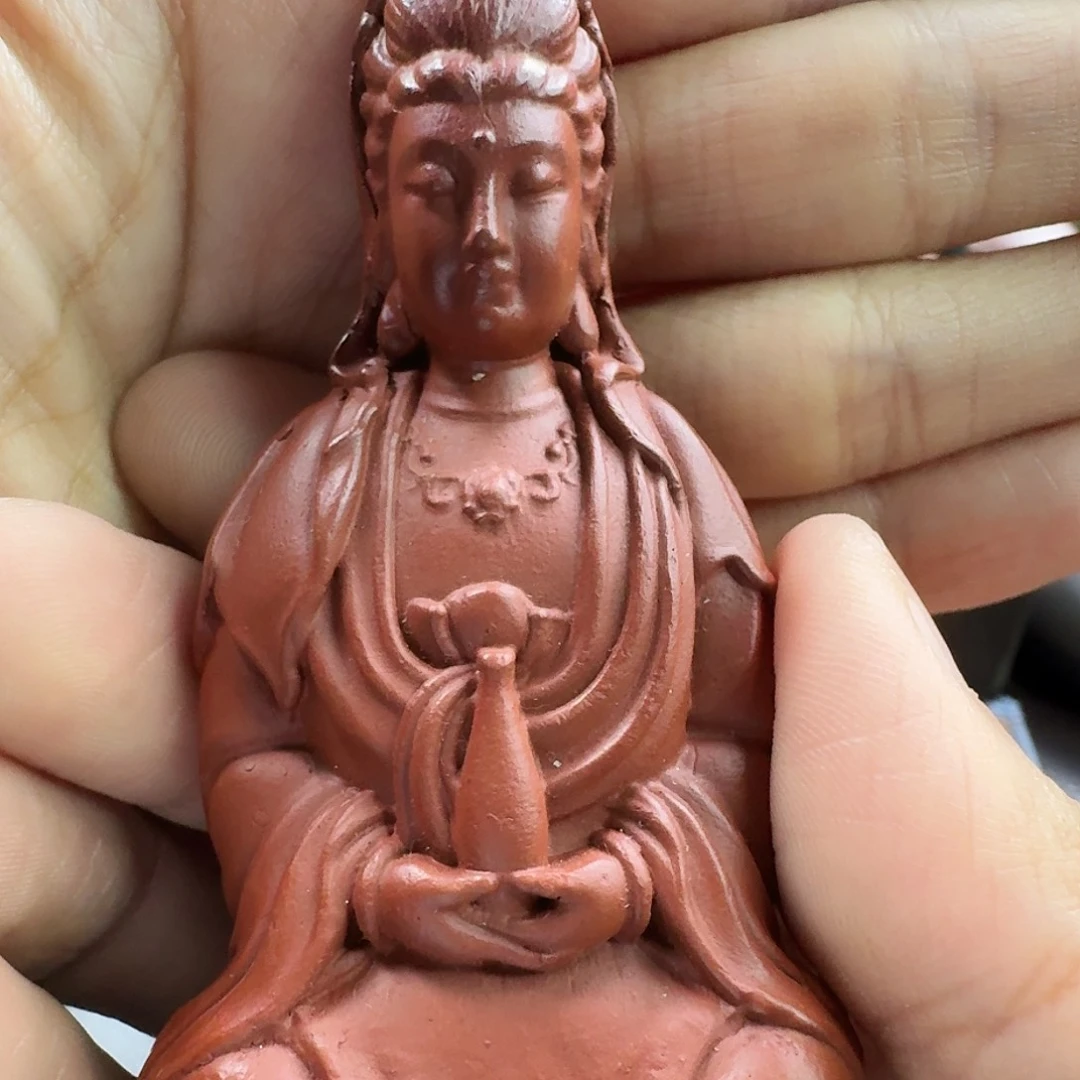 紫砂茶宠j***r朱泥观音