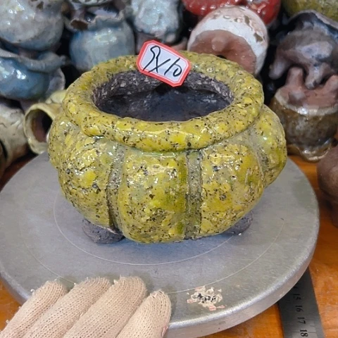 粗陶花盆手工花盆，