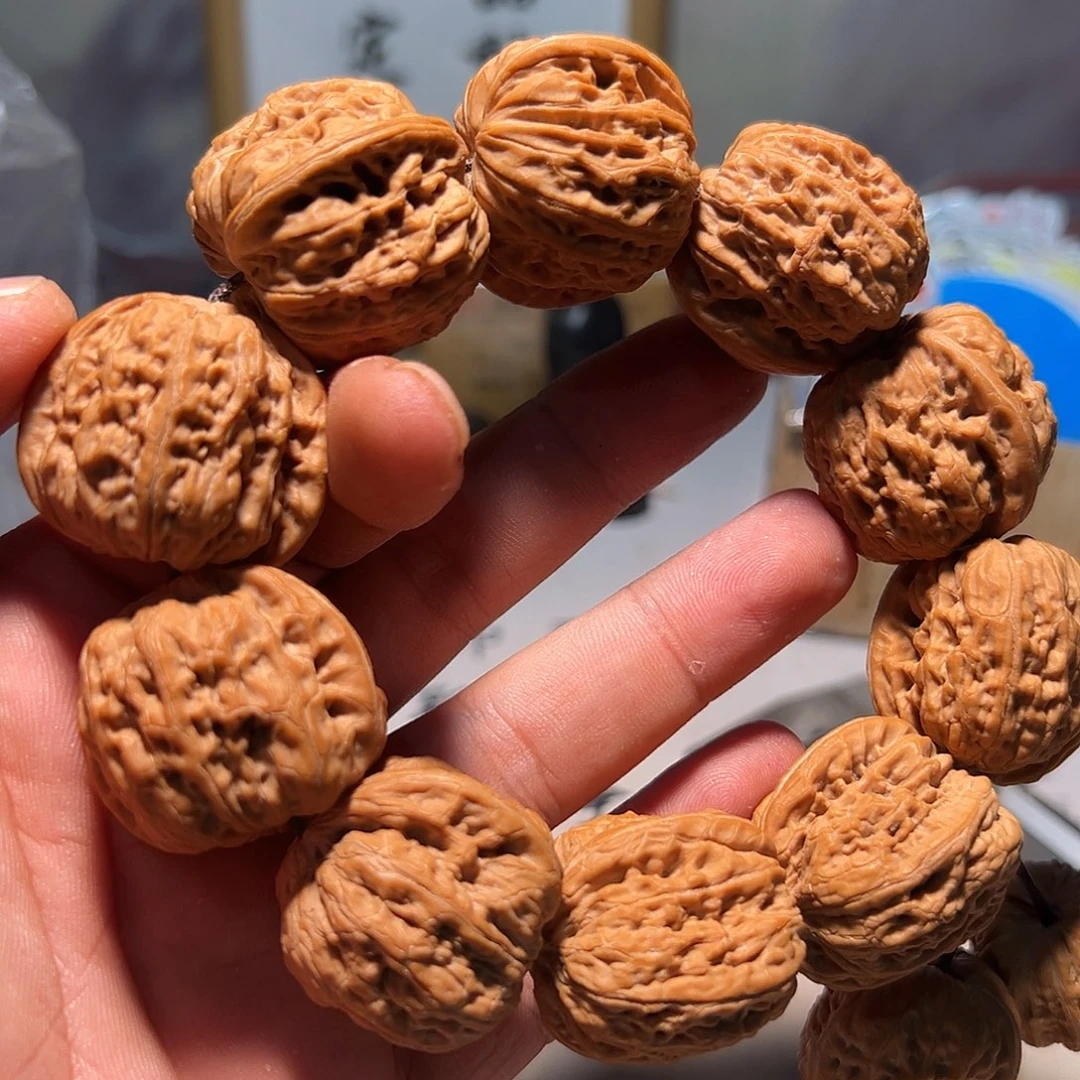 梦***王文玩核桃，蓝色001号