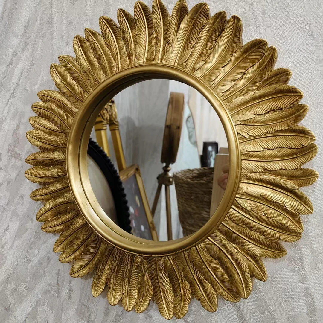 新疆包邮法式相框挂件装饰镜软装家用镜子树脂挂件客厅