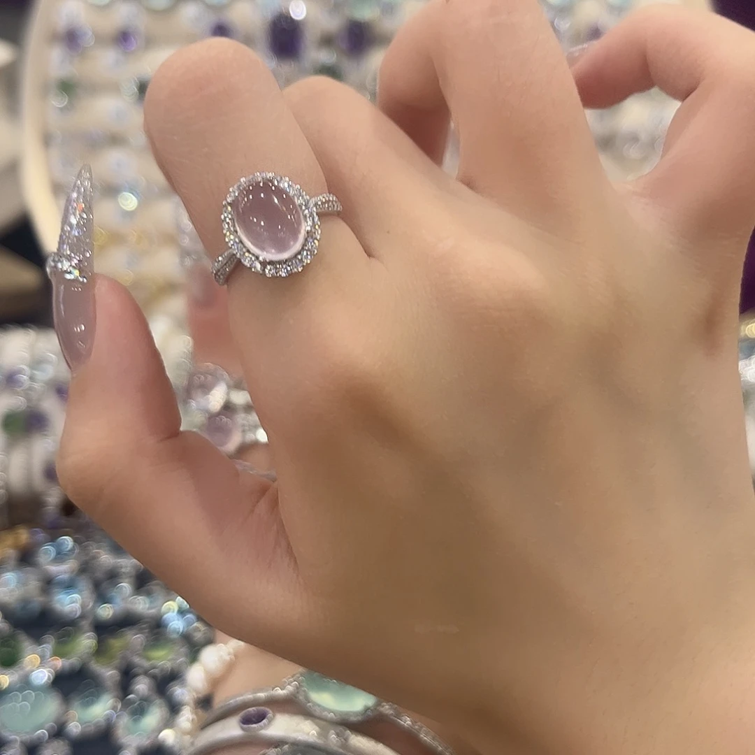 A***芙蓉石手链银S925镶嵌