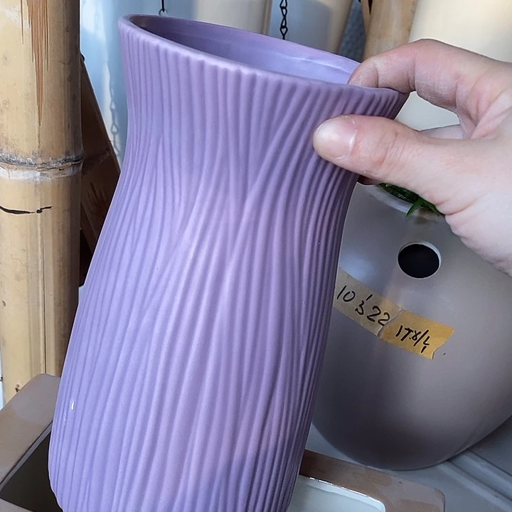 陶盆有孔 瑕疵针孔漏釉介意勿拍外口 12外高22