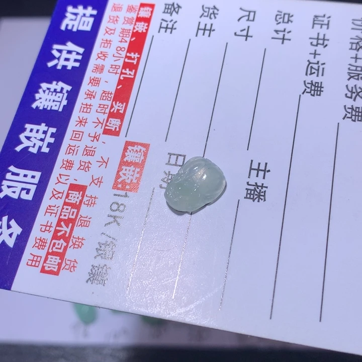 翡翠未镶嵌挂件貔貅