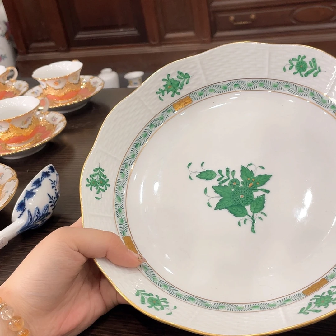 瓷片中古赫伦深盘