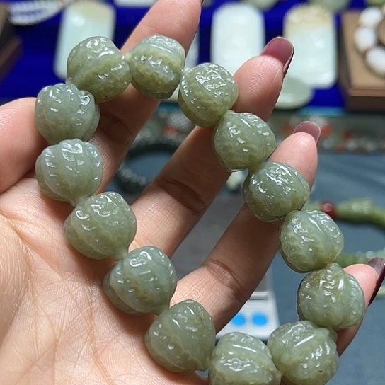 和田玉未镶嵌手链