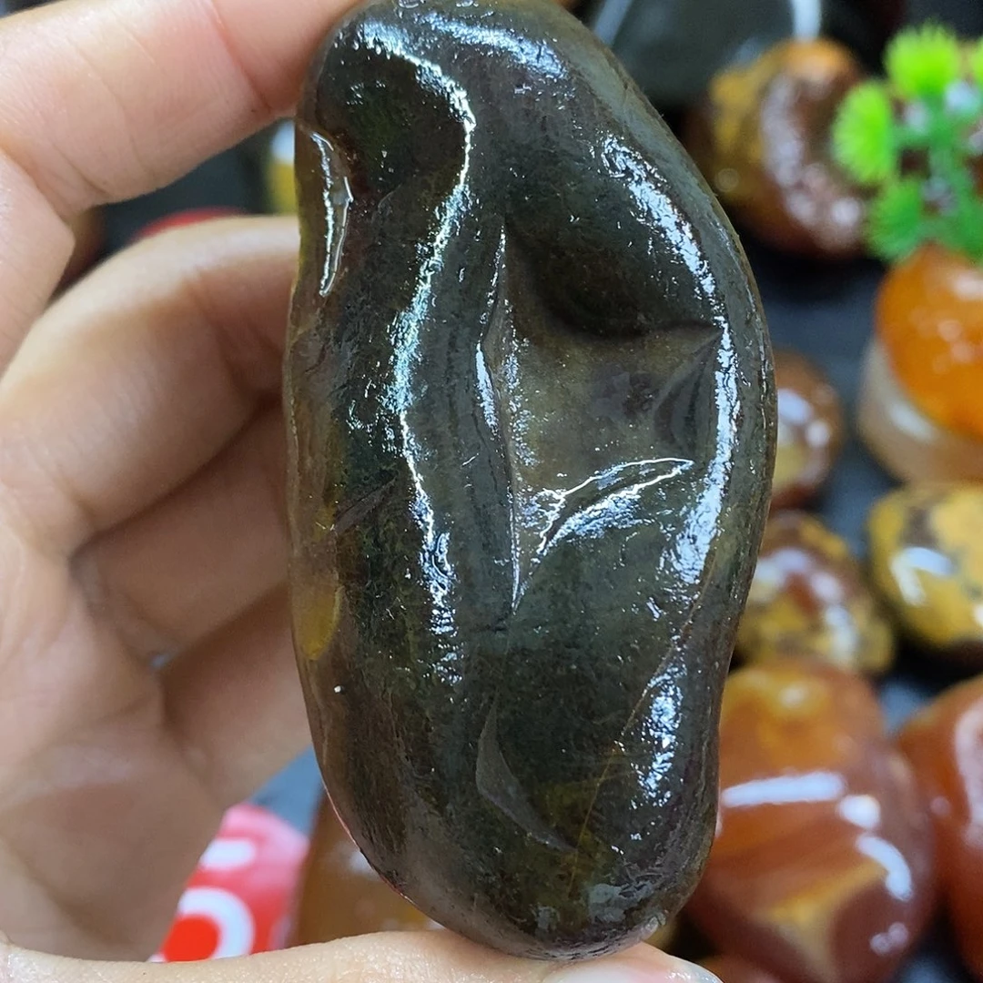 玛瑙/玉髓未镶嵌手把件