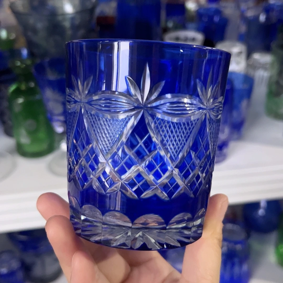 水晶玻璃高脚款微瑕一个