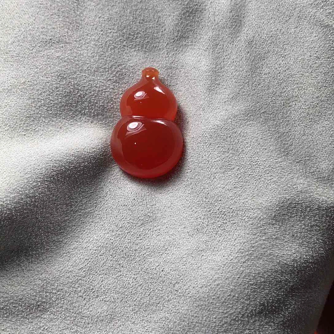 南红玛瑙无相佛牌子未镶嵌y****3小庄冰红