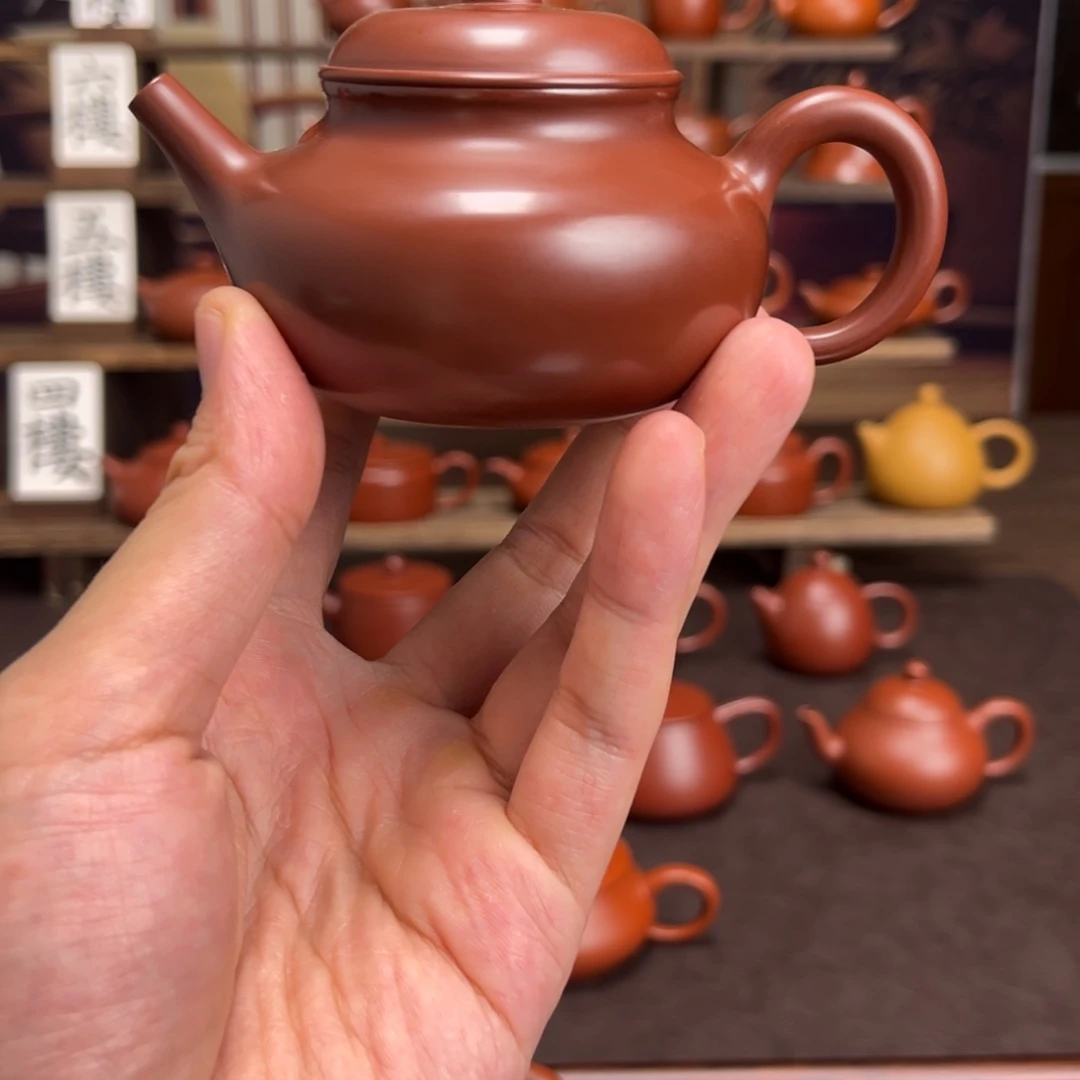 拒***苦茶壶紫砂手拉壶容天120cc