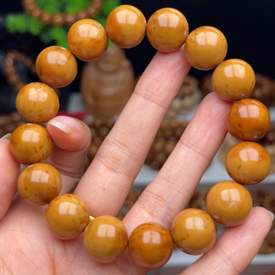 紫金鼠手串卡14+半实心光珠 福利款