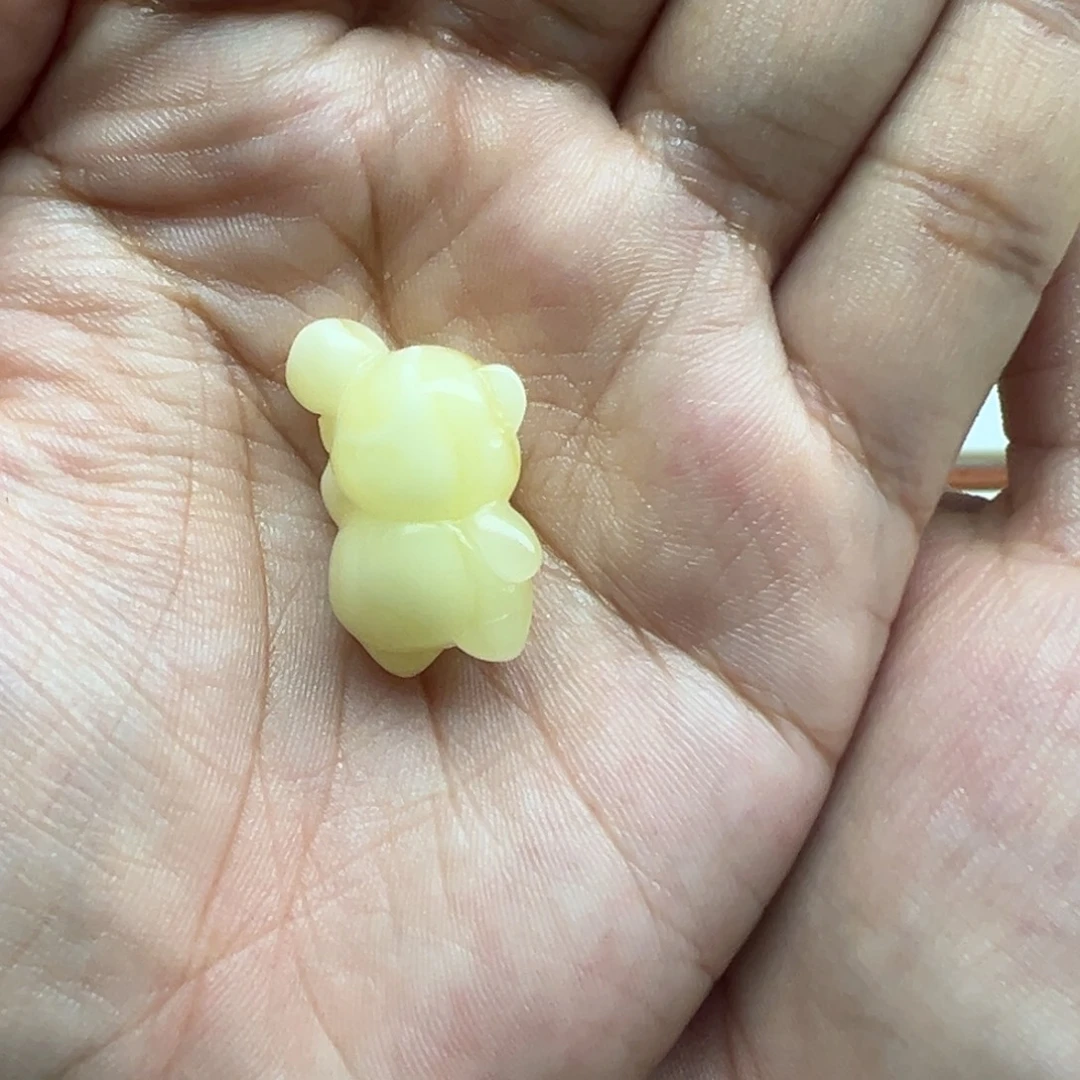 琥珀未镶嵌珠宝奇石气球小熊