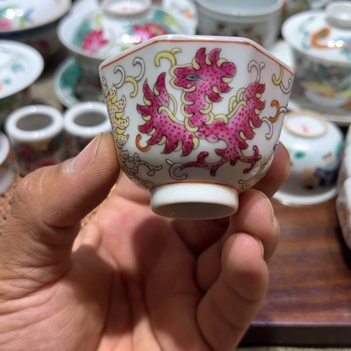 纯手绘精品盖碗杯