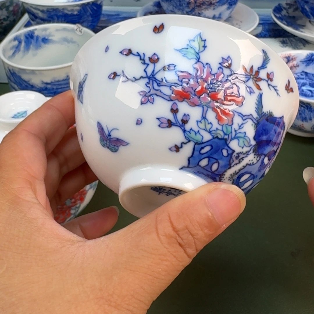 景德镇纯手绘茶具圆圆238