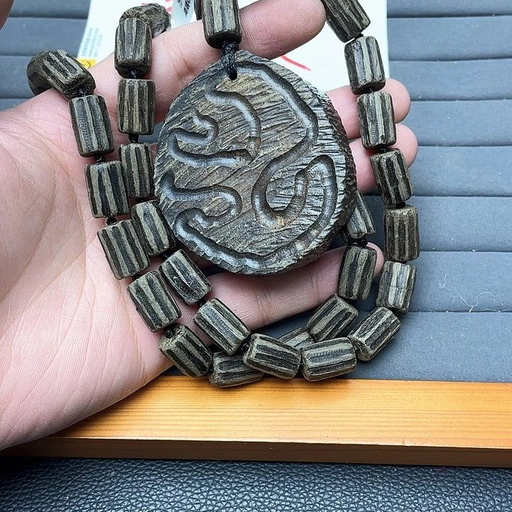乌木类吊坠成品手串