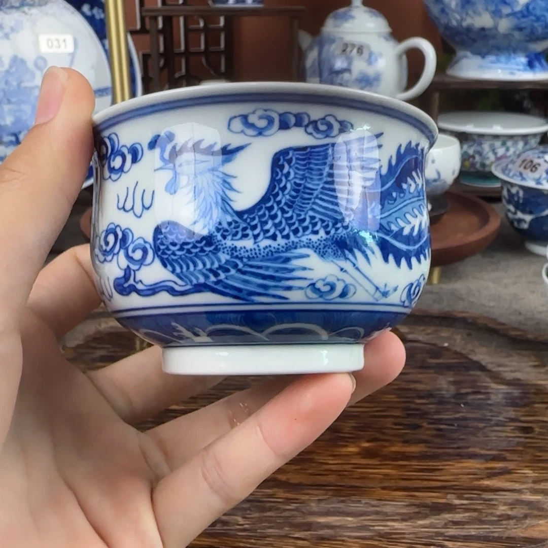 瓷片景德镇手绘青花茶器600