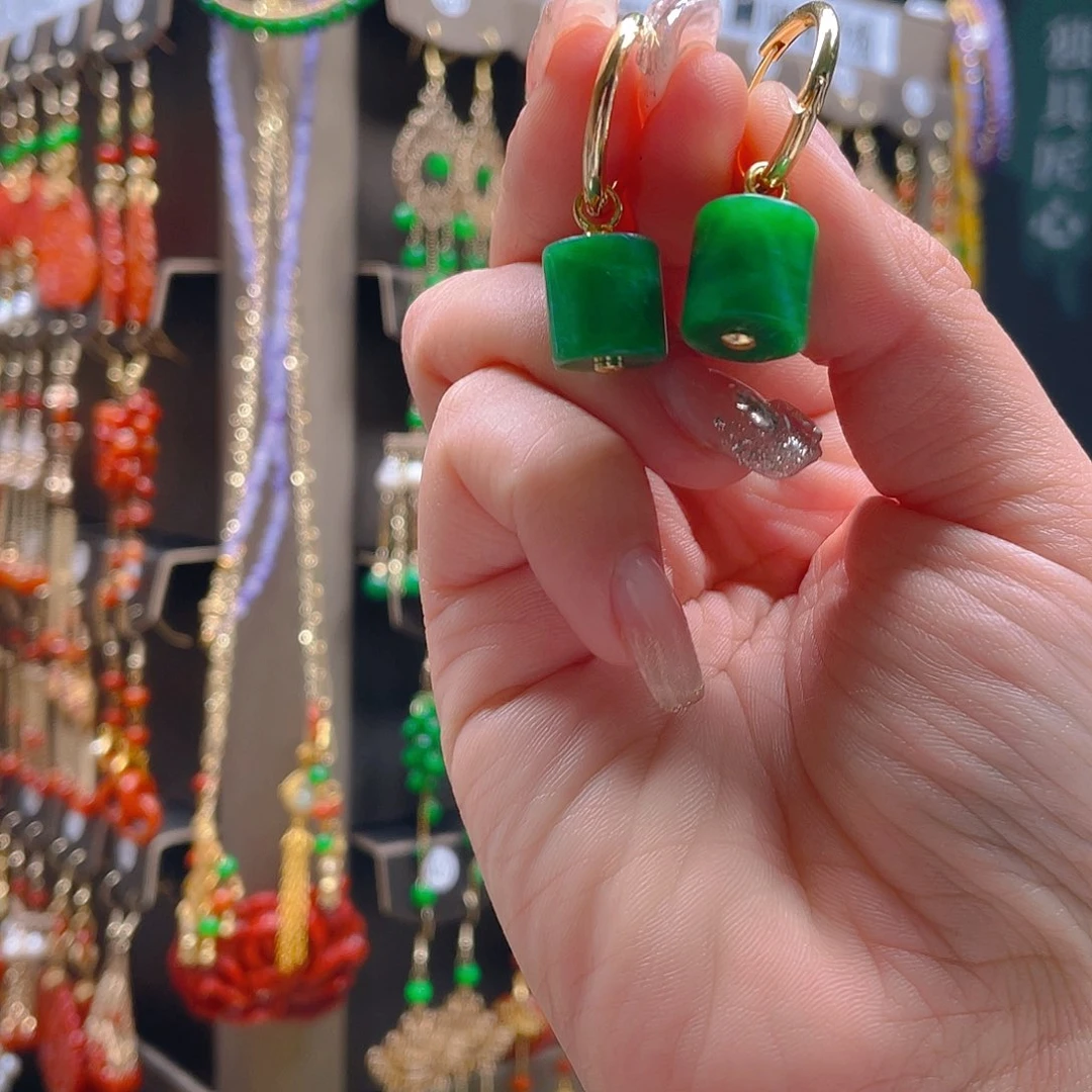 玛瑙/玉髓耳钉合金