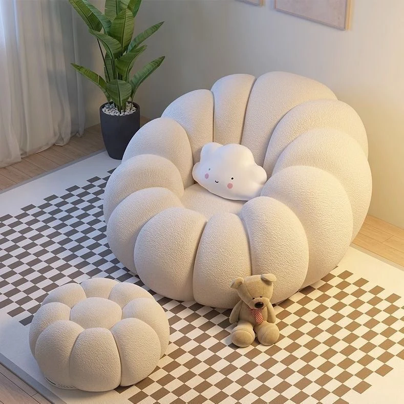 懒人沙发南瓜躺椅榻榻米椅子网红客厅小户型单人沙发凳子阳台卧室