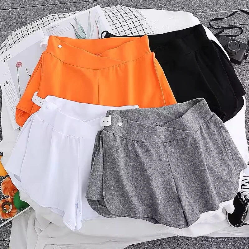 孕妇夏季打底裤短裤薄款外穿安全时尚休闲裤小个子宽松运动裤夏装