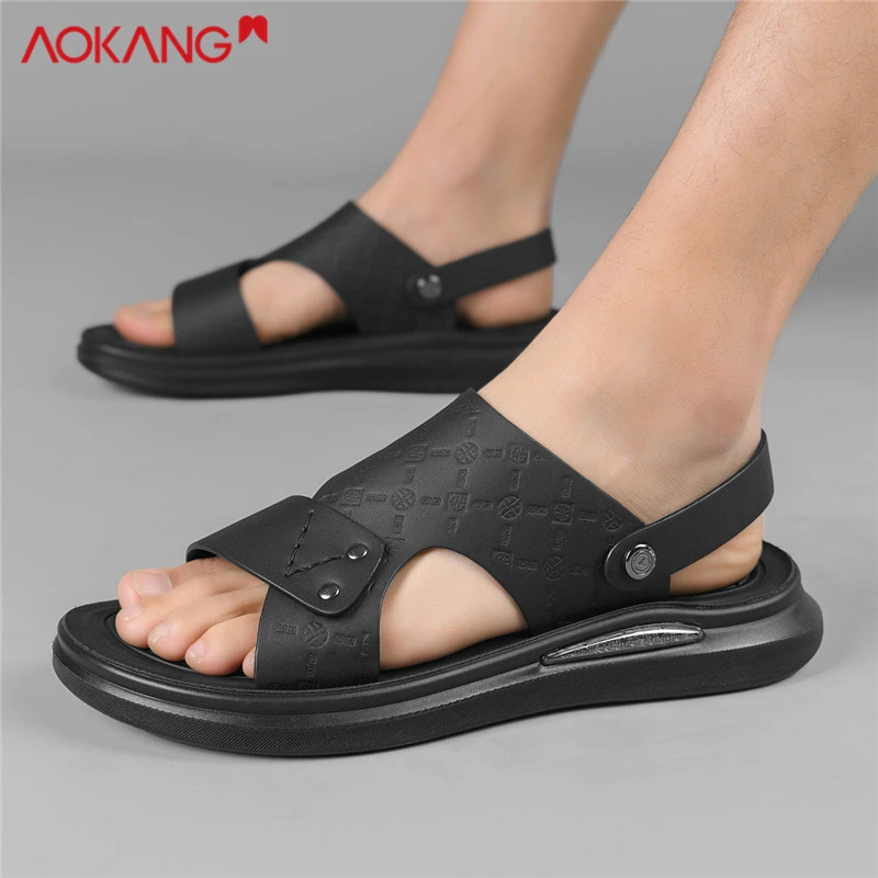 Aokang/奥康2025秋冬新款透气舒适休闲外穿沙滩百搭防滑耐磨凉鞋
