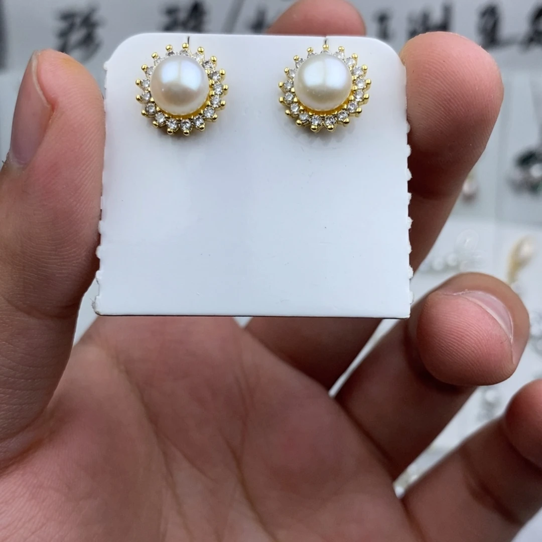 未镶嵌淡水珍珠耳饰