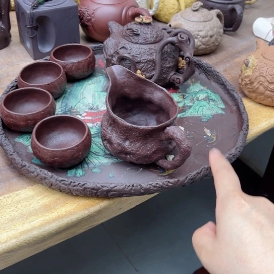 茶壶紫砂红**林紫砂茶具