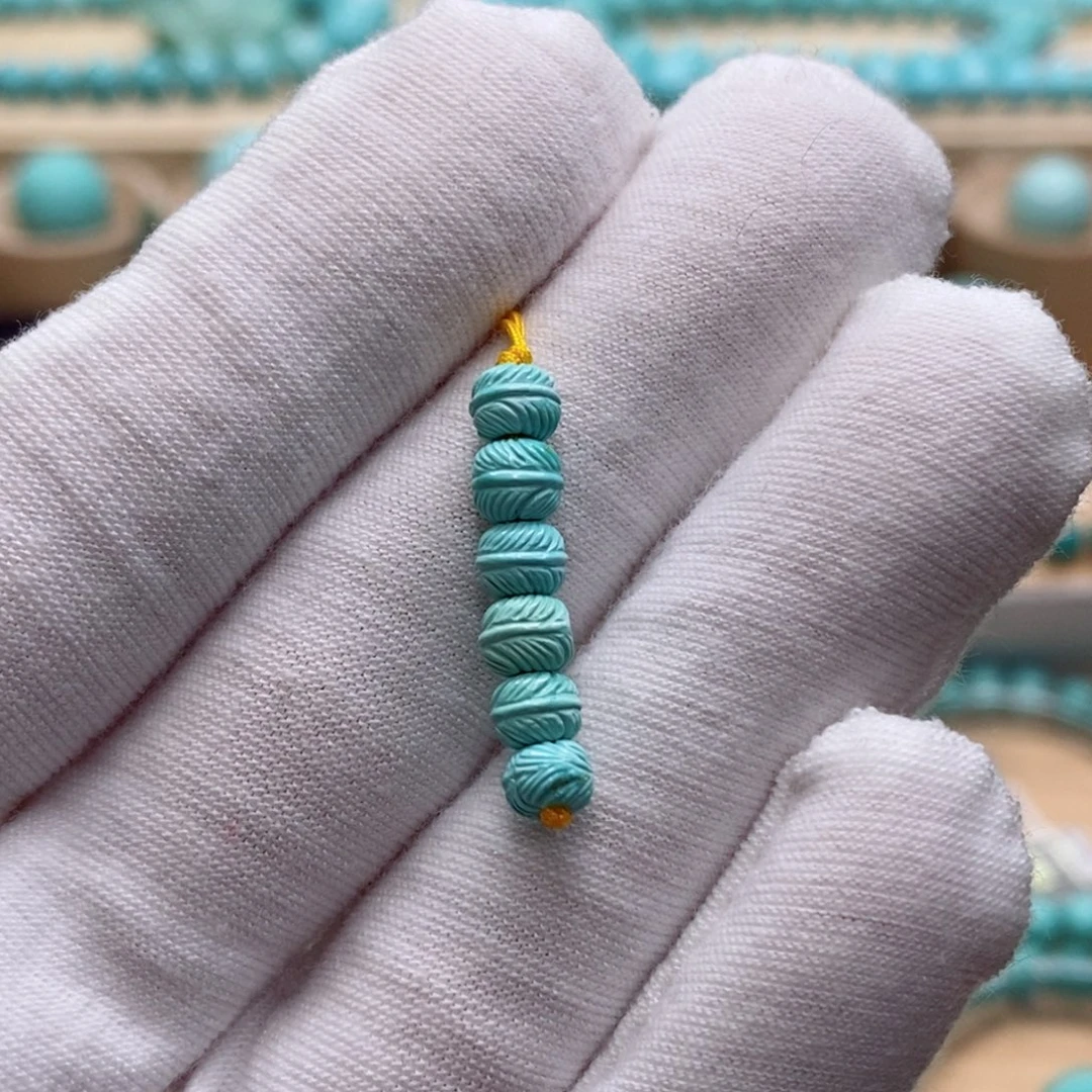 绿松石未镶嵌珠宝奇石5.2mm